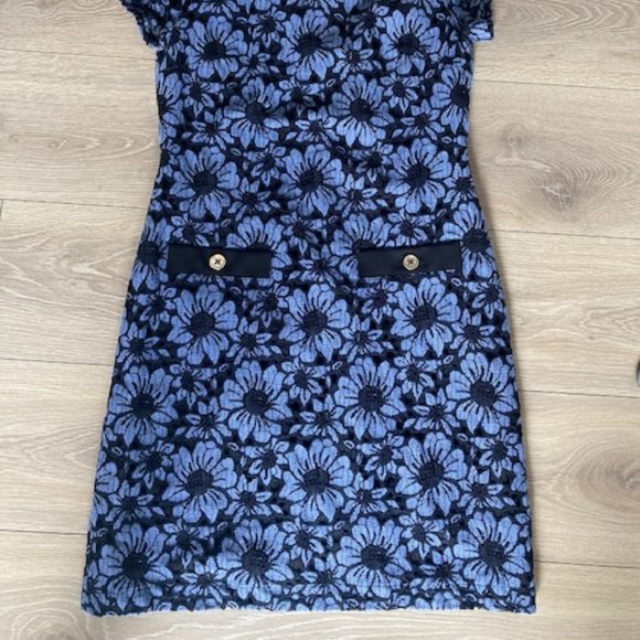💘 EUC- Tommy Hilfiger blue summer dress floral - Picture 3 of 11